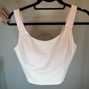 Halara Pink Workout Crop Tank